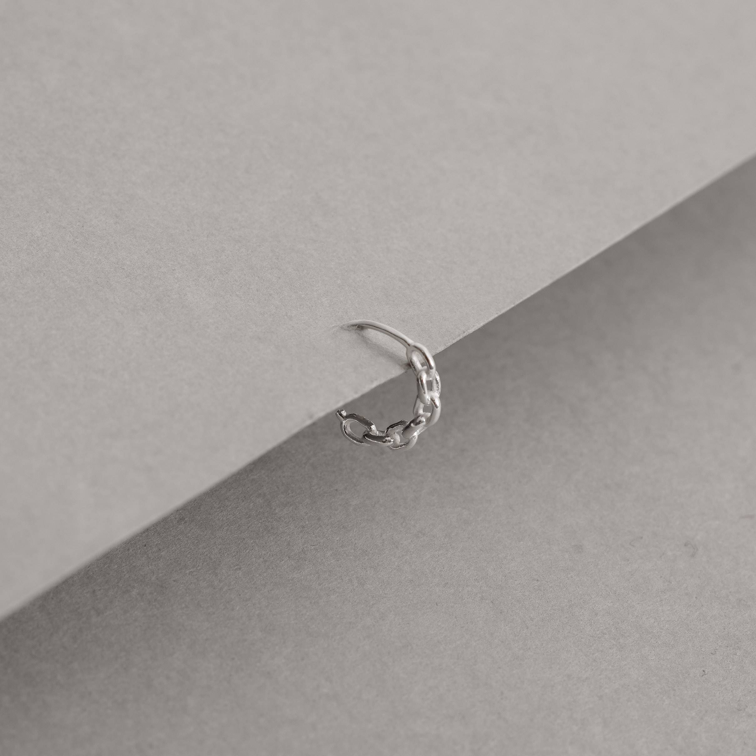 Piercing argola detalhe corrente 11mm