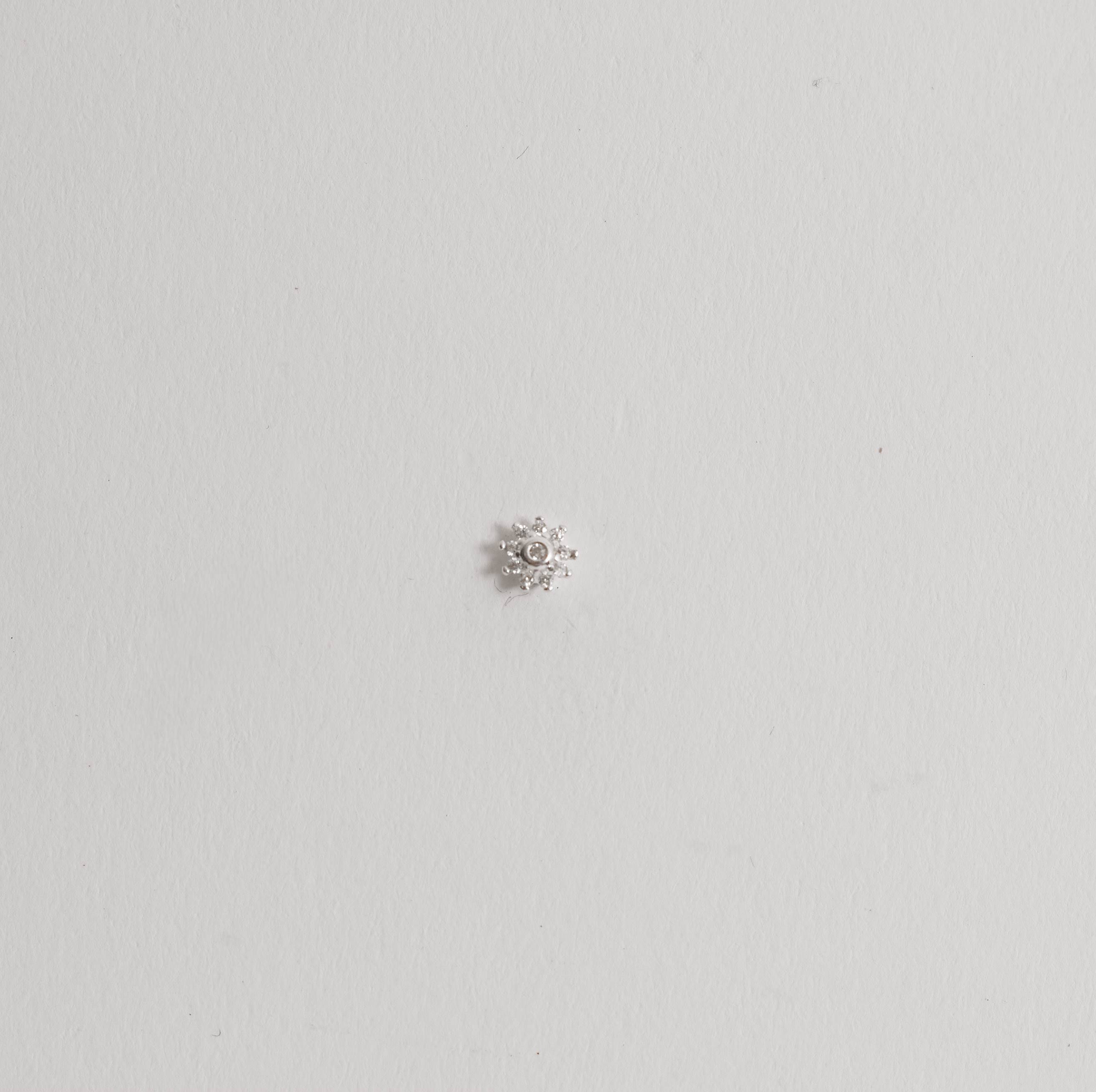 Piercing haste sol cravejado 6mm