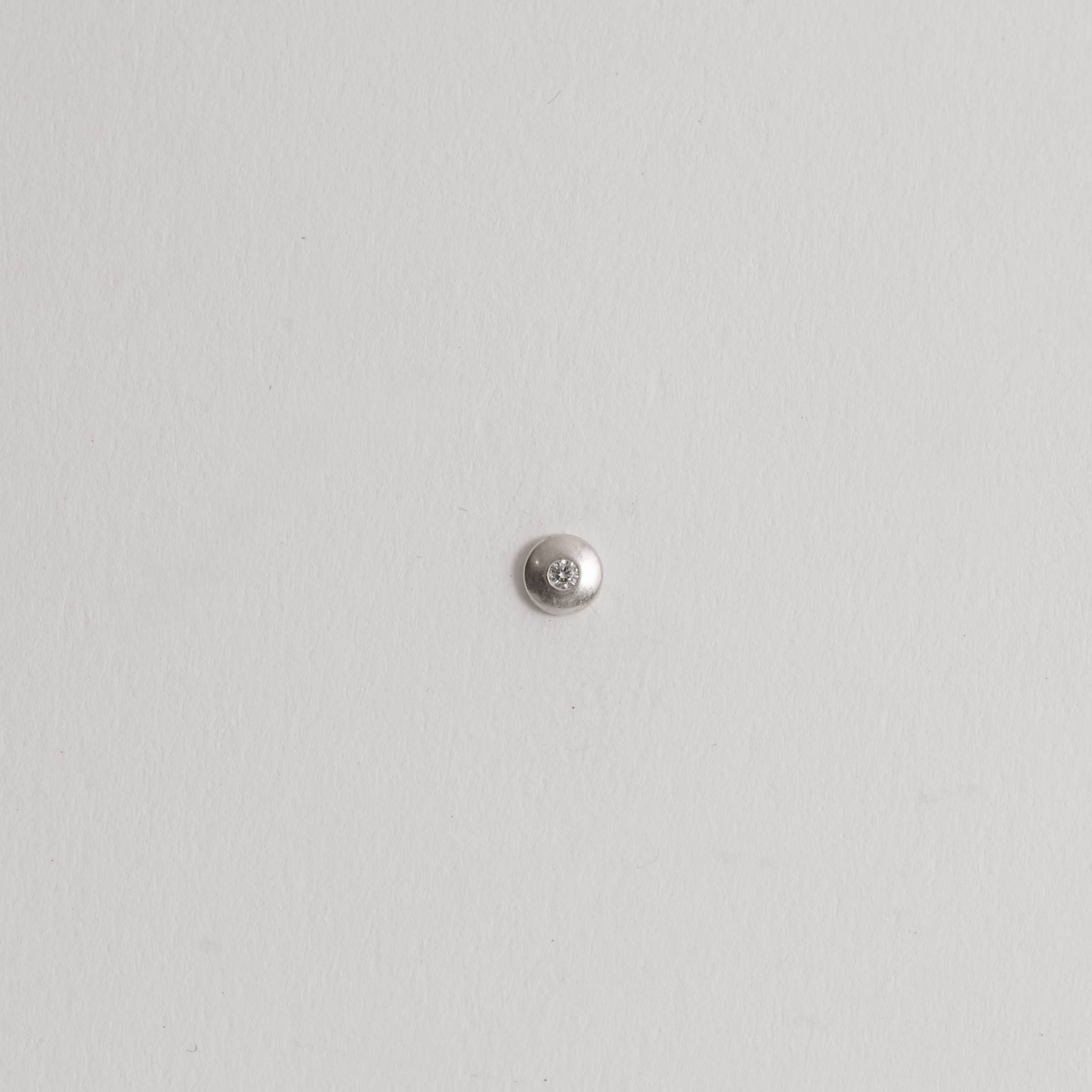 Piercing haste círculo com zircônia 5mm