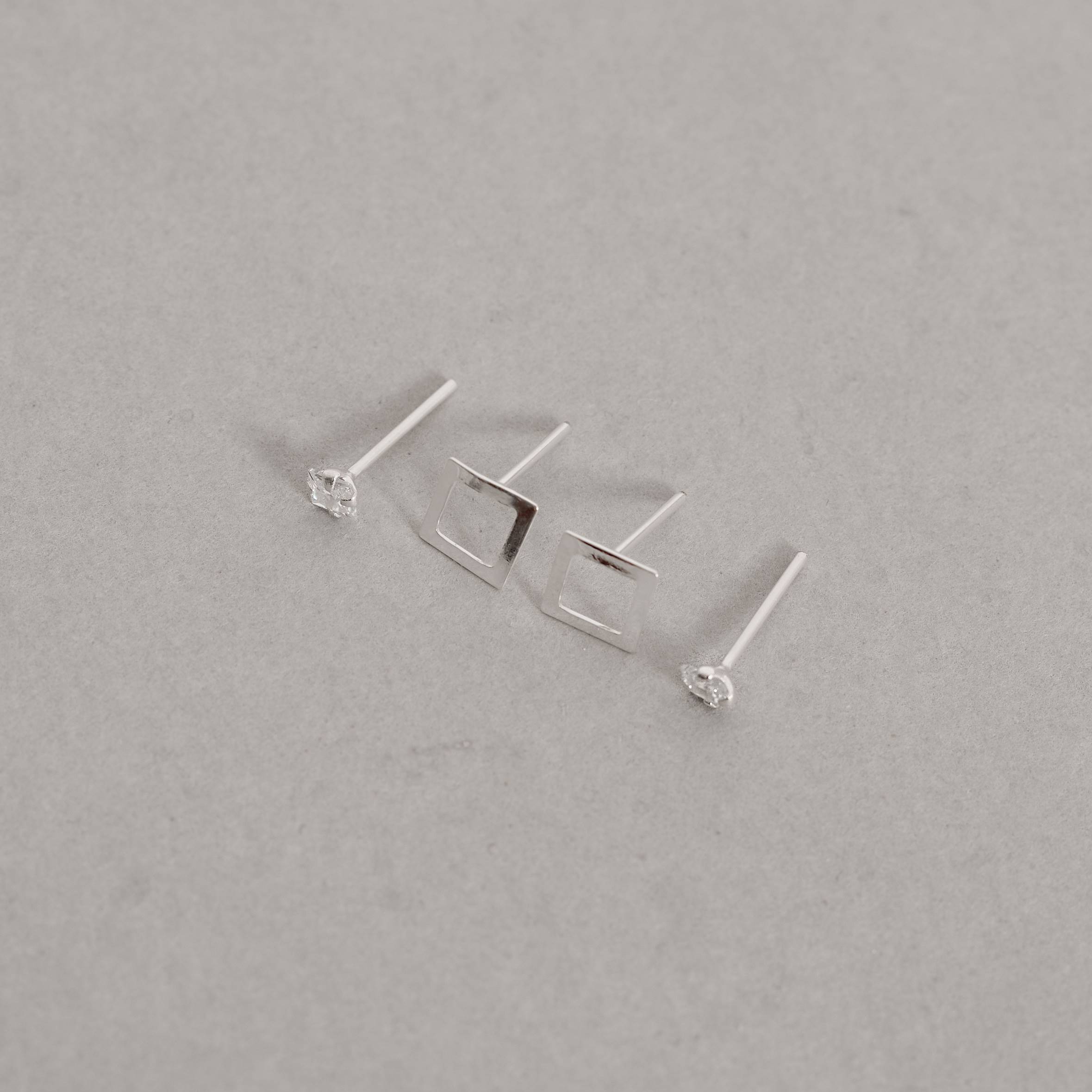 Imagem Secundária Dupla zircônia quadrada 3mm e quadrado vazado 6mm