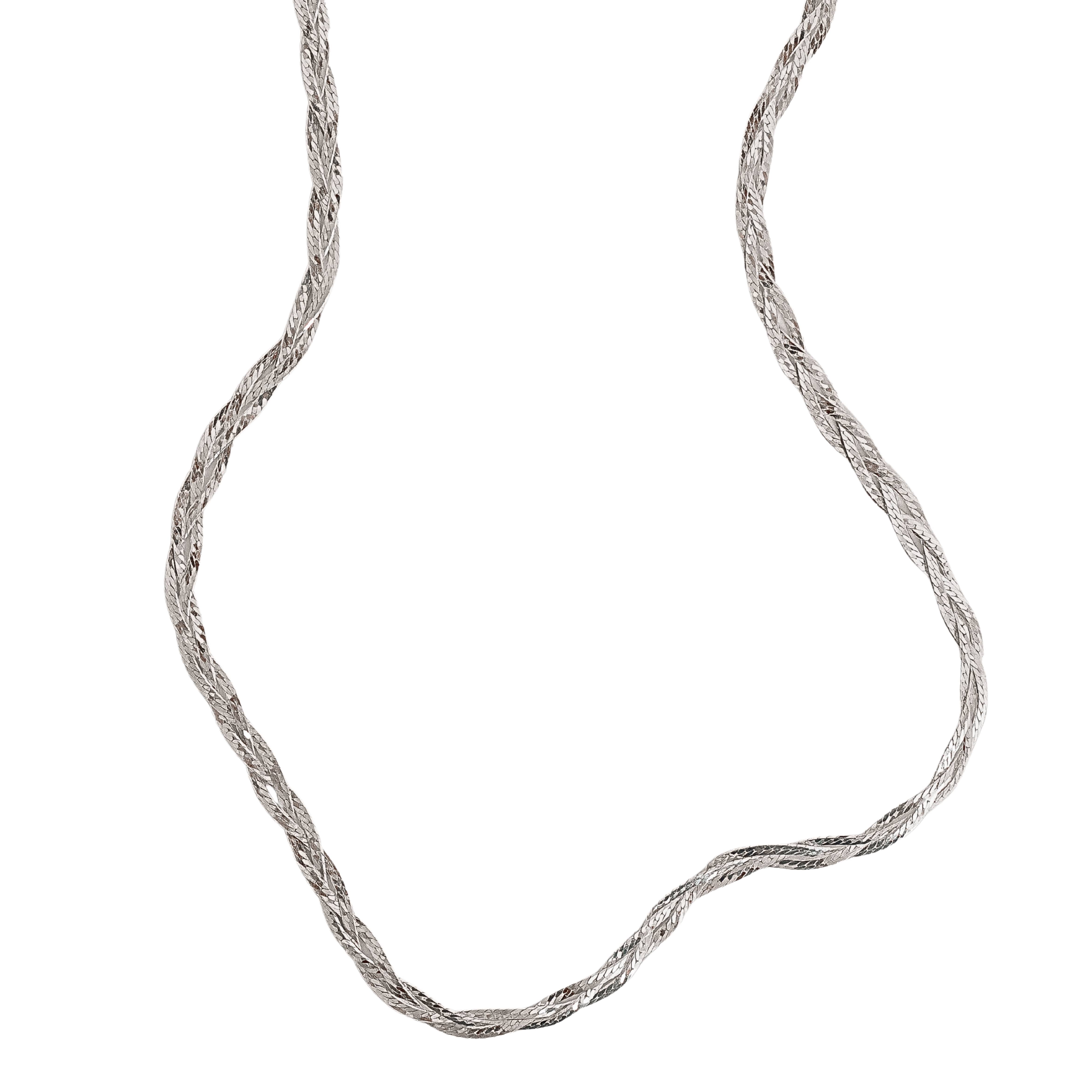 Imagem Colar trança 3 fios 45cm