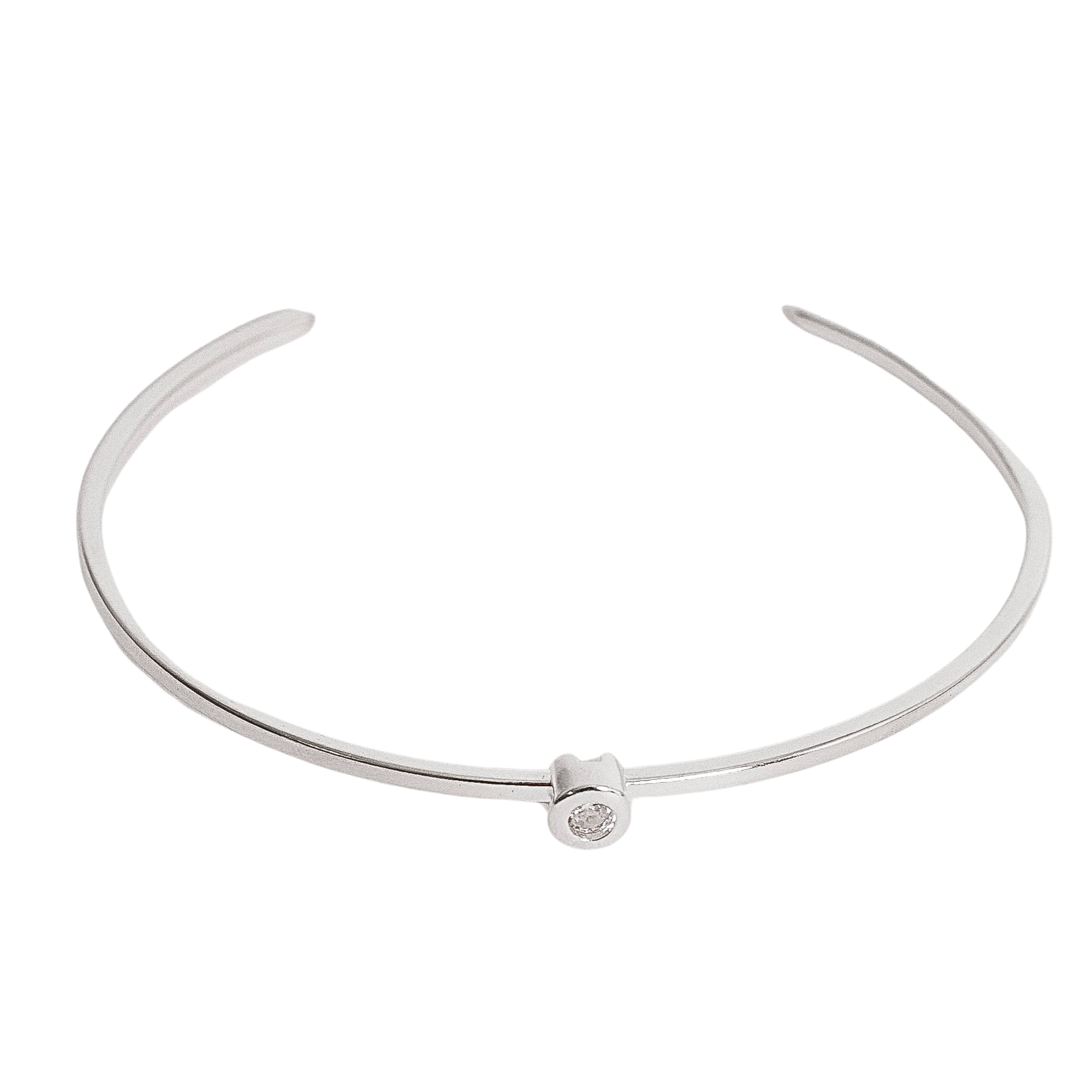 Imagem Bracelete zircônia redonda embutida regulável