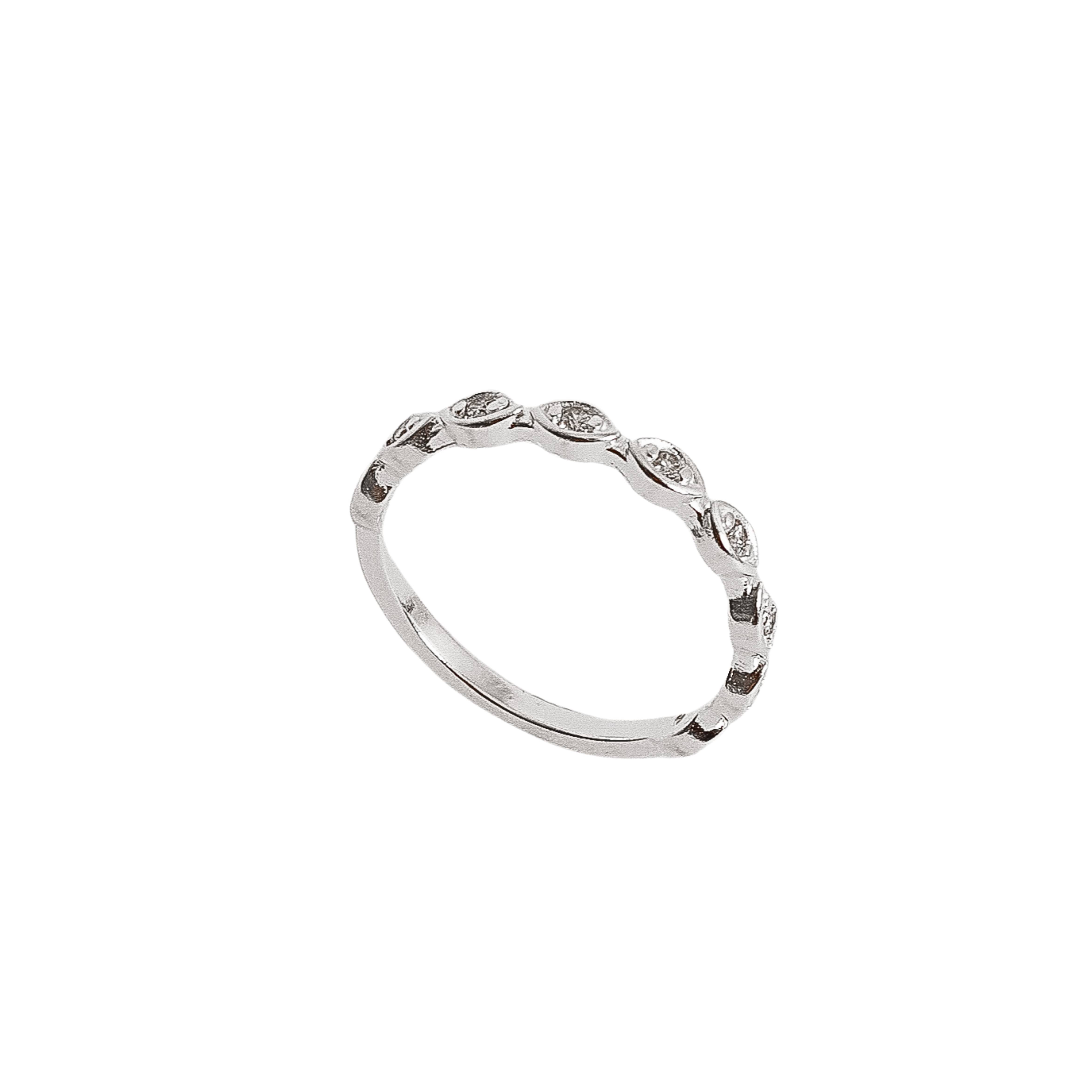 Imagem Anel navetes com zircônias