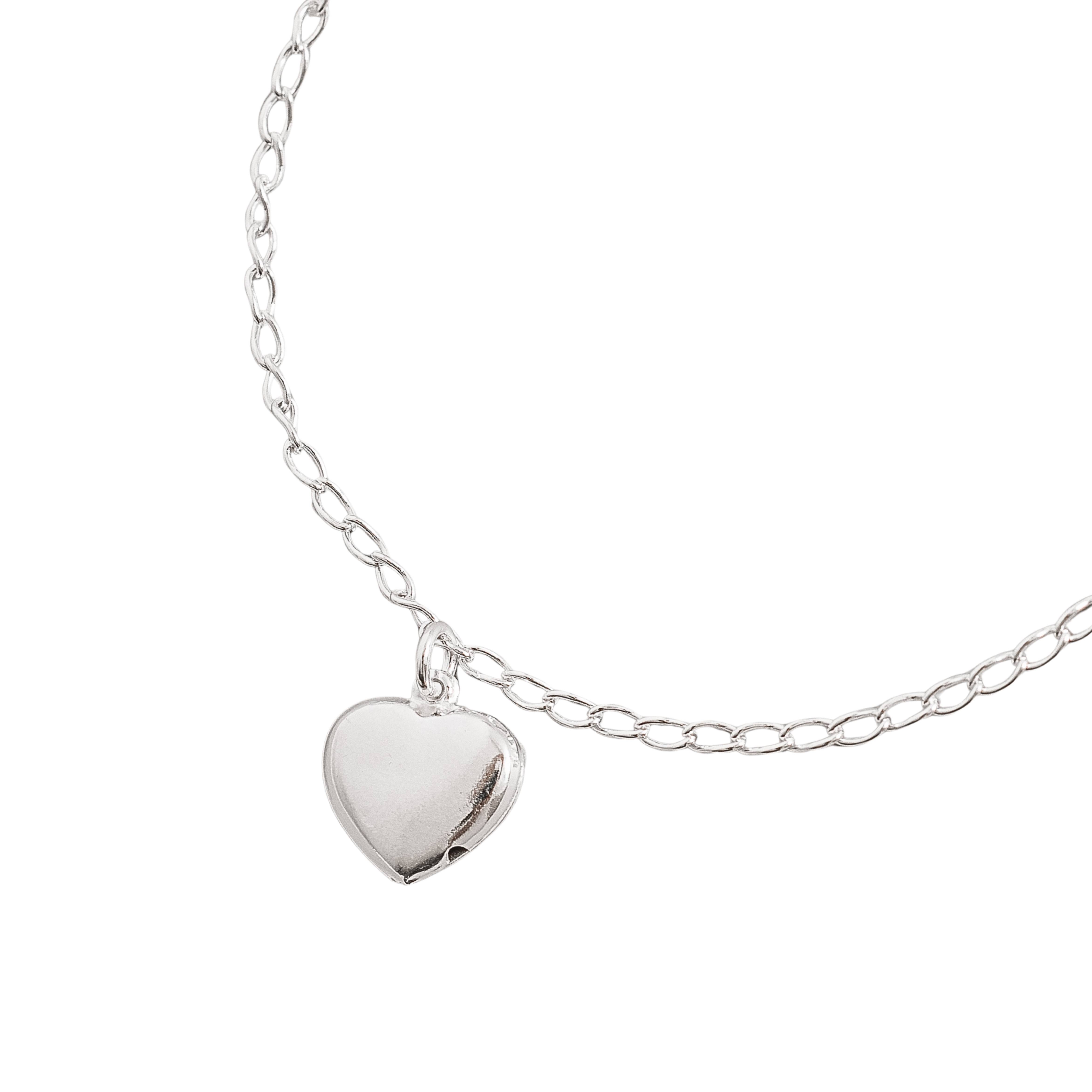 Imagem Pulseira pingente coração 11mm