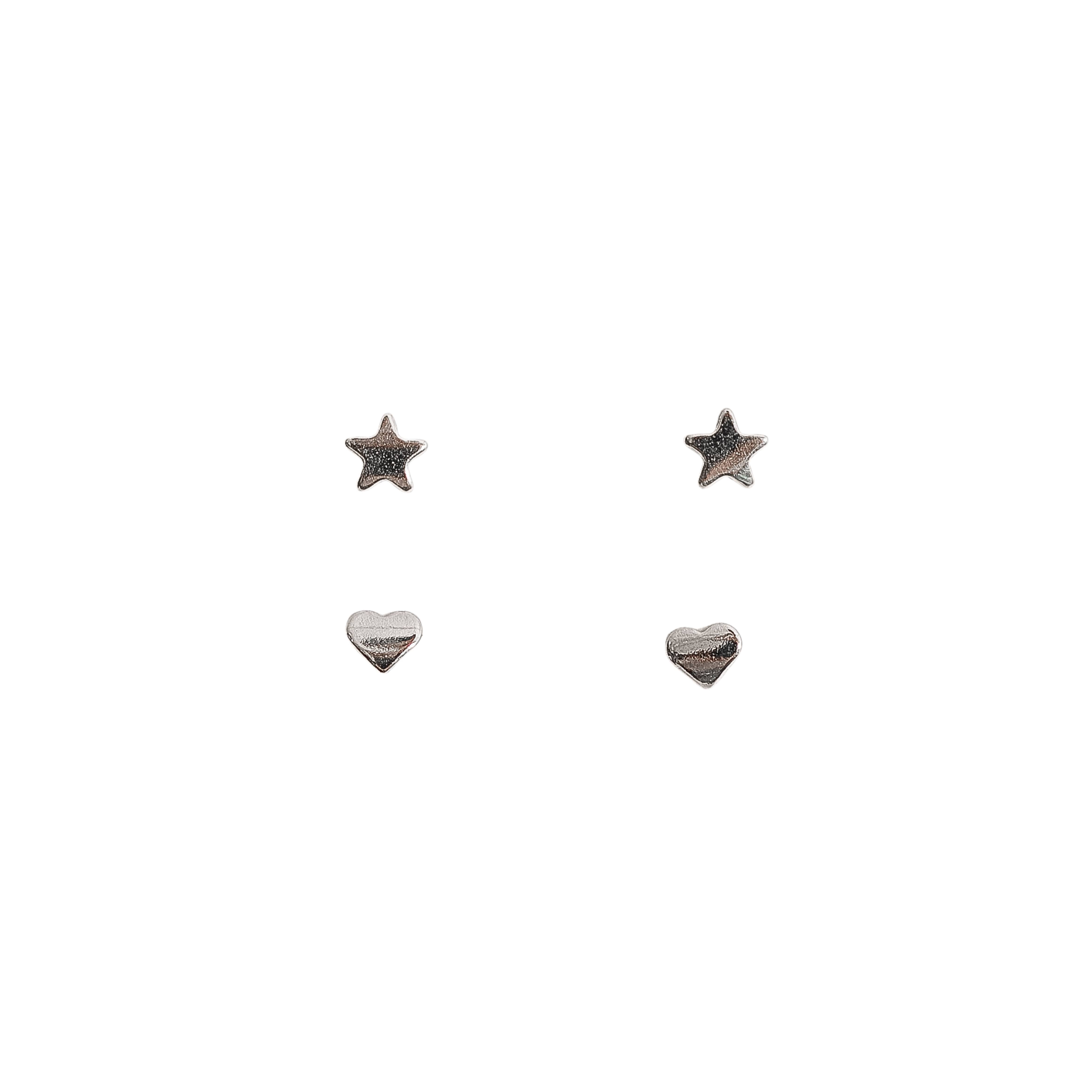 Dupla coração e estrela 3mm