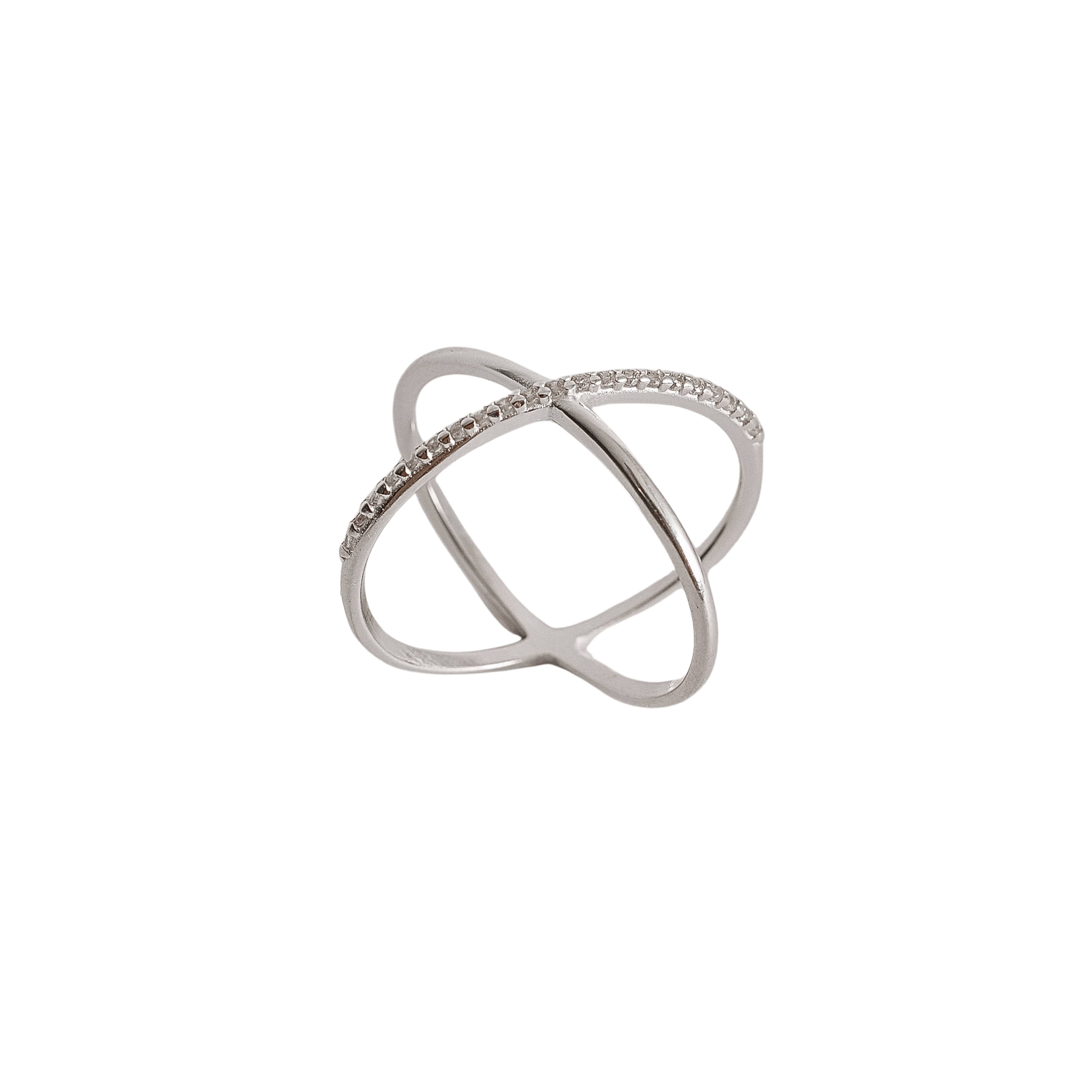 Imagem Anel X com cravejado