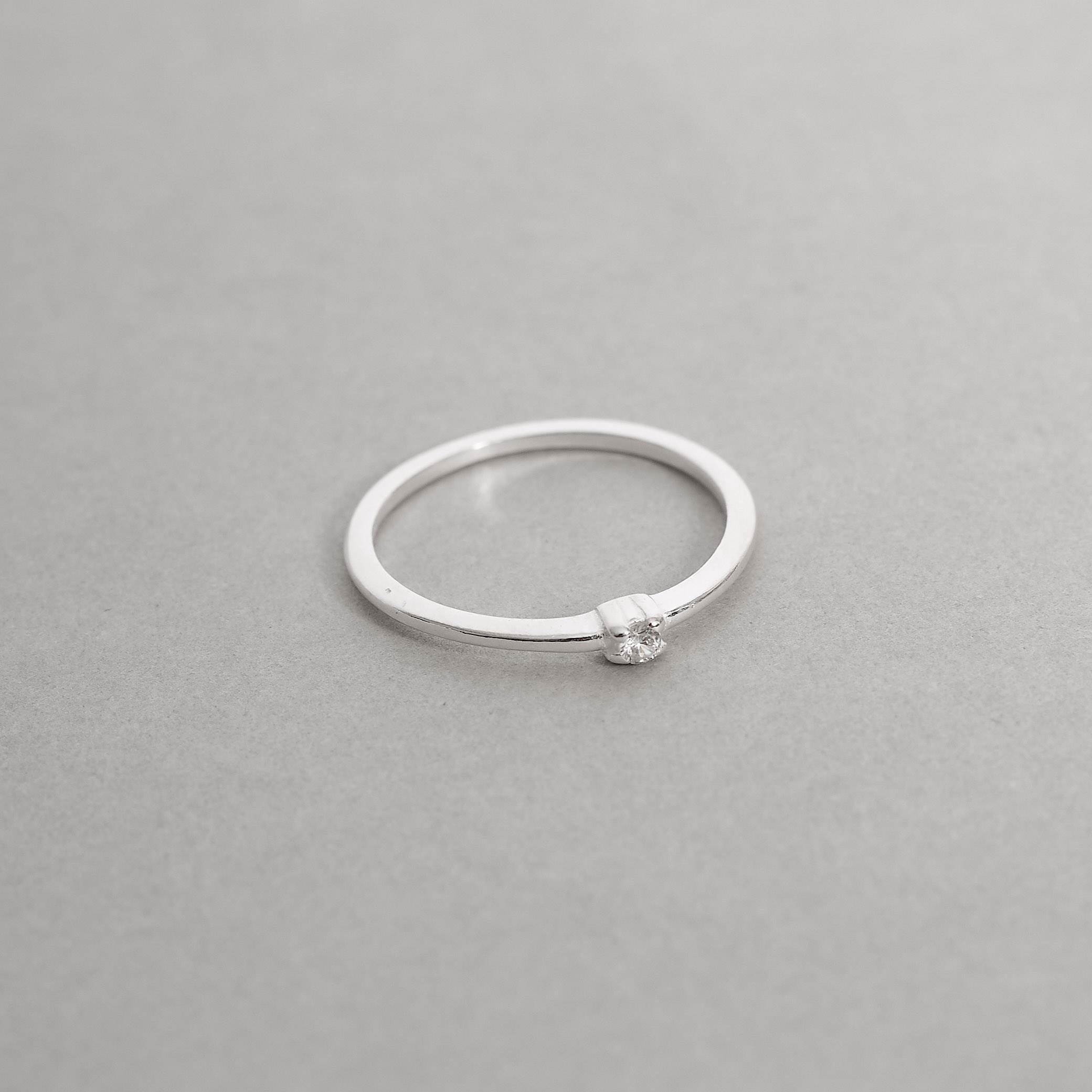 Imagem Secundária Anel solitário zircônia 2.5mm