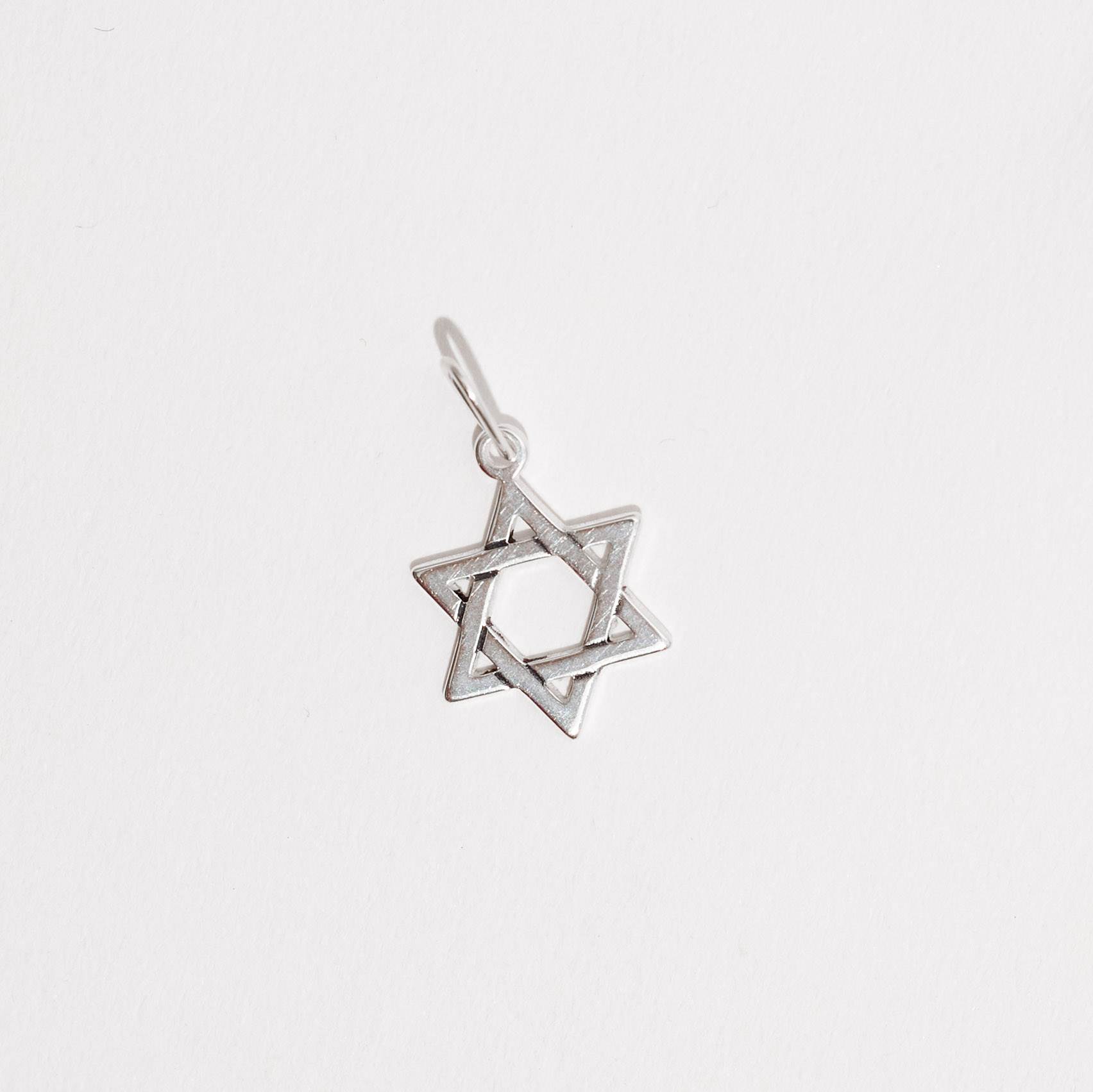 Pingente estrela de Davi 14mm