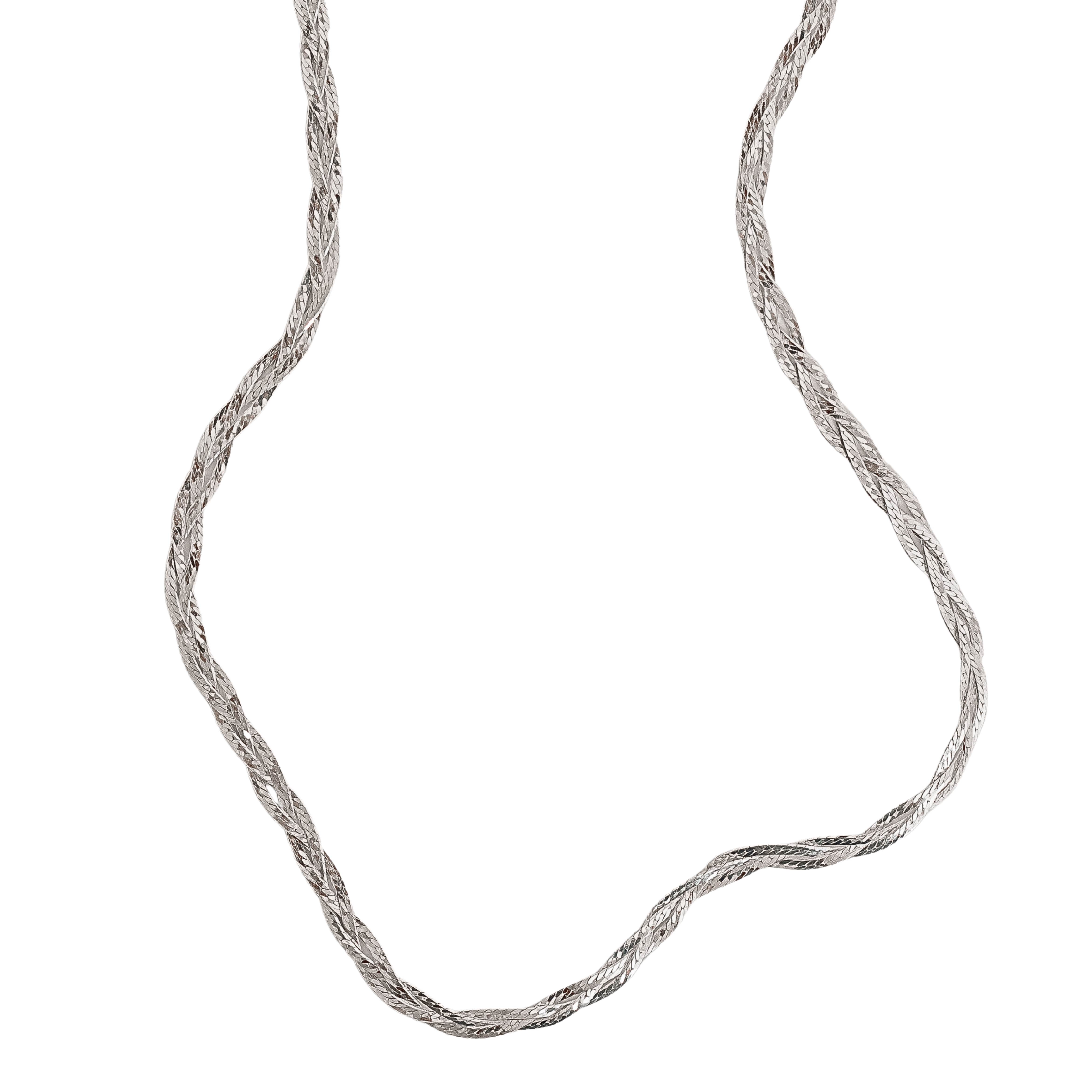 Corrente trança 3 fios 45cm