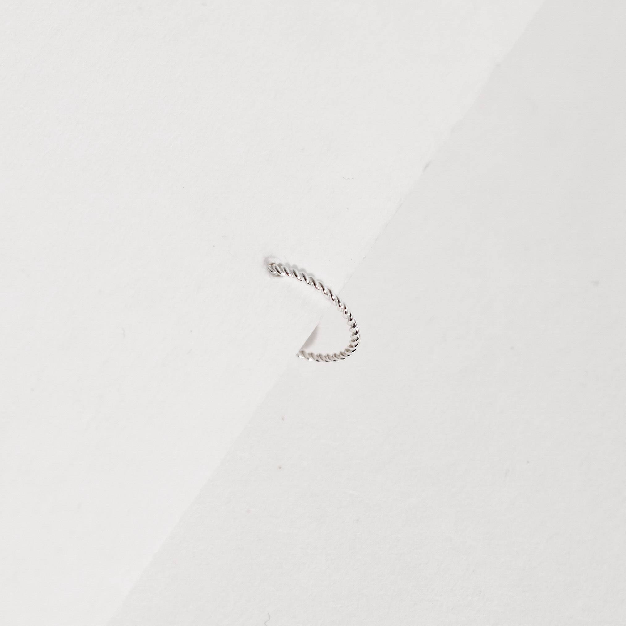 Piercing nariz argola torcida 11mm