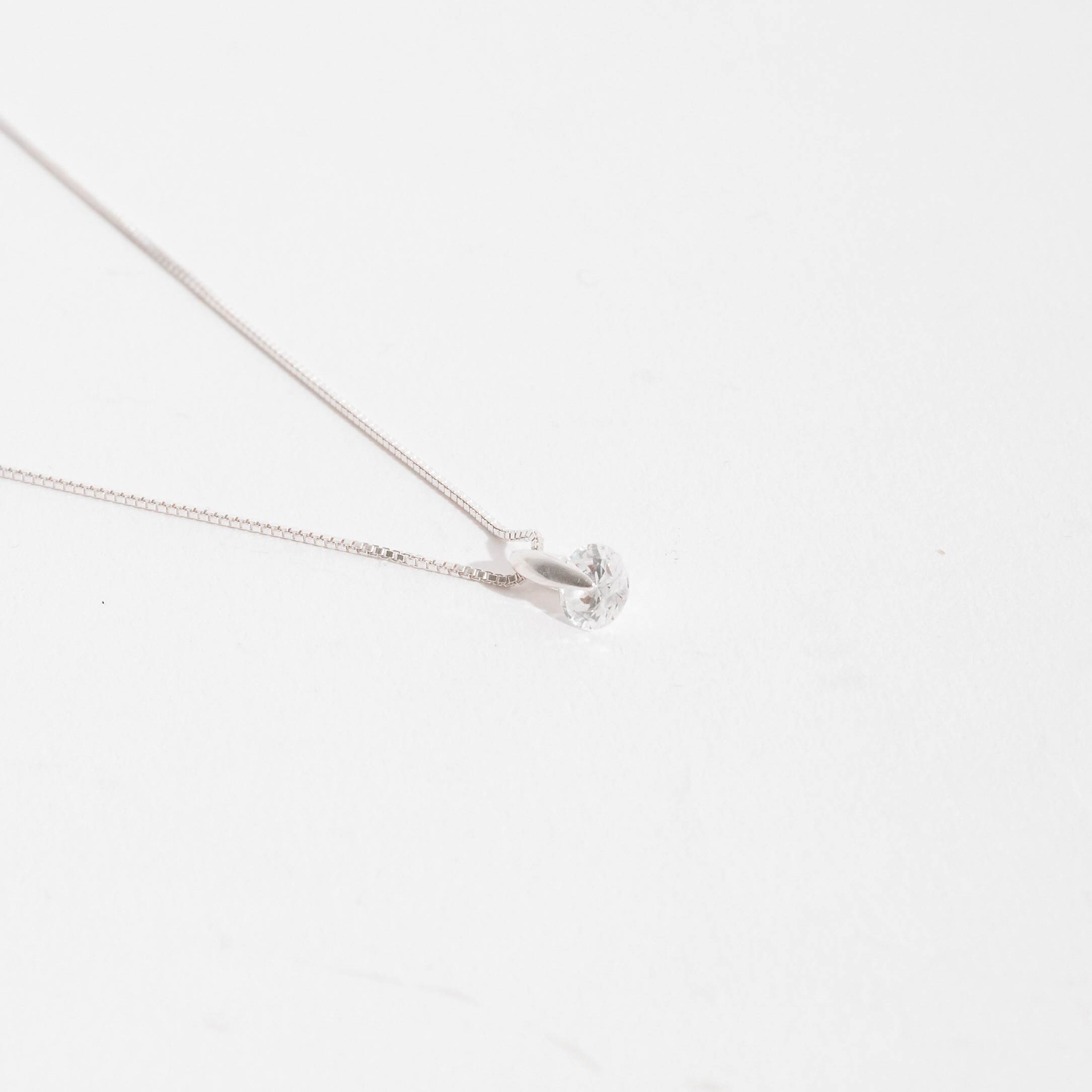 Imagem Colar zircônia redonda cristal 5mm 40cm