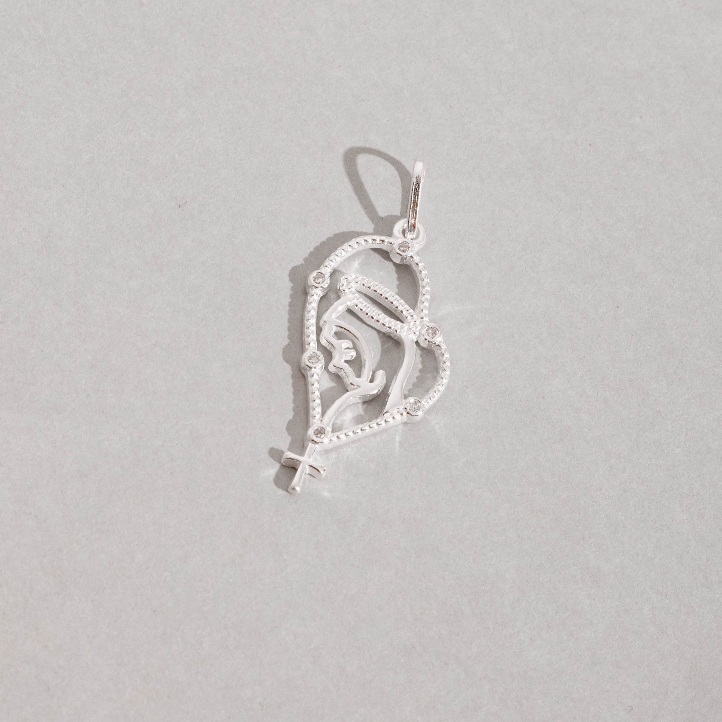 Pingente terço Nsa. Sra. de Fátima 25mm