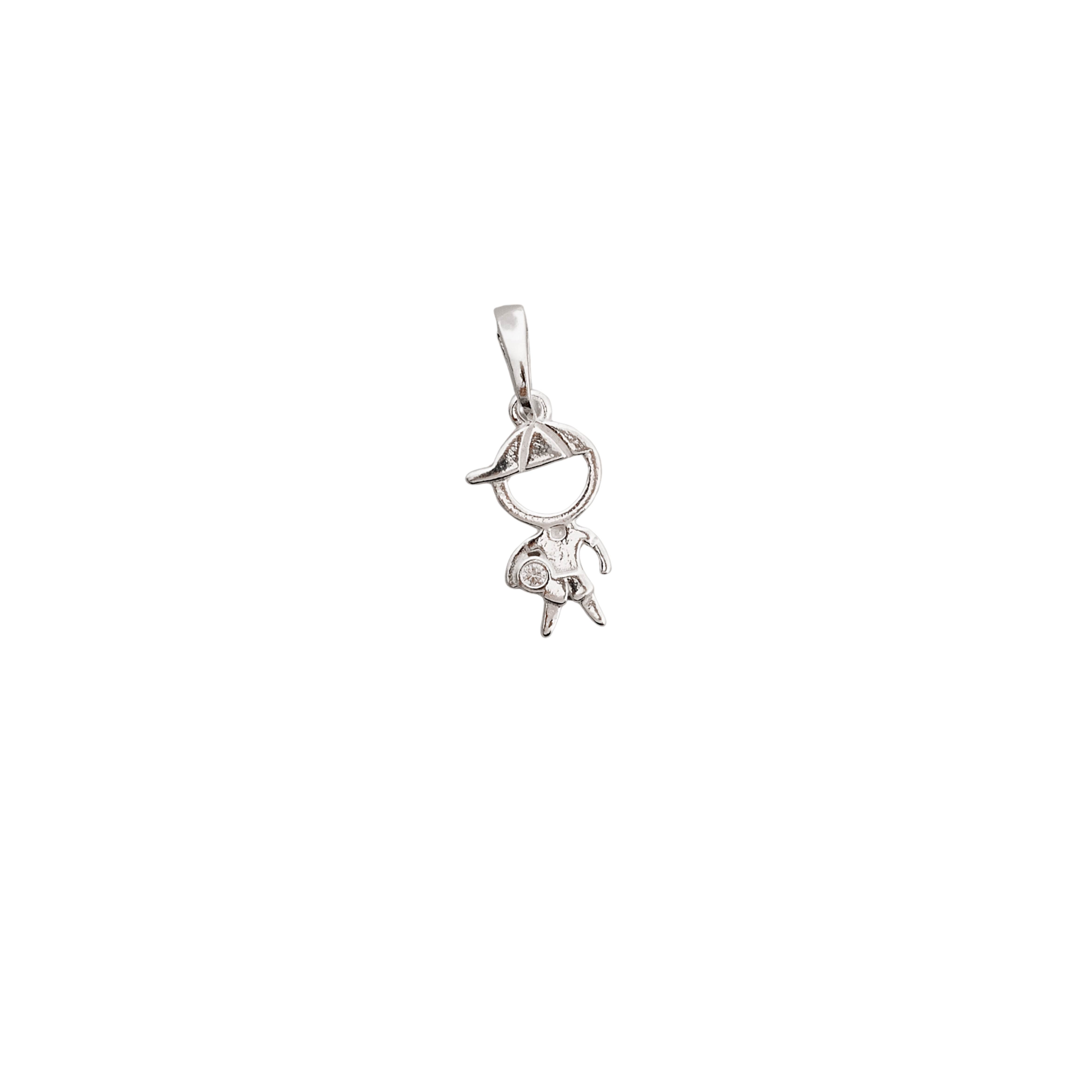 Imagem Pingente menino detalhe zircônia 13mm