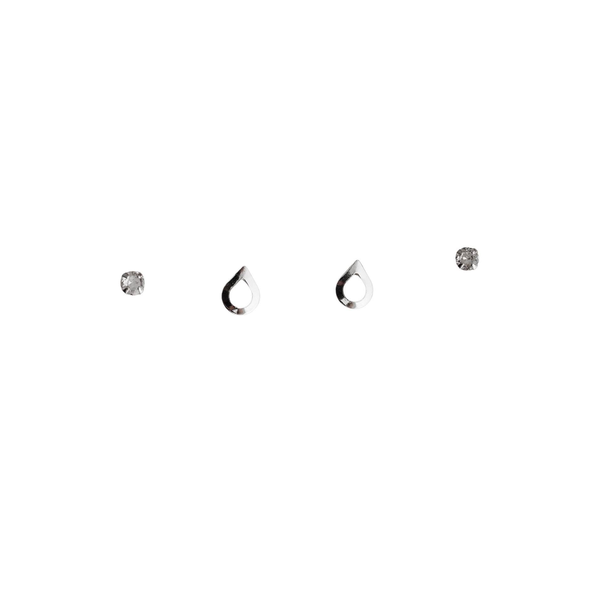 Dupla zircônia 3mm e gota vazada 6mm