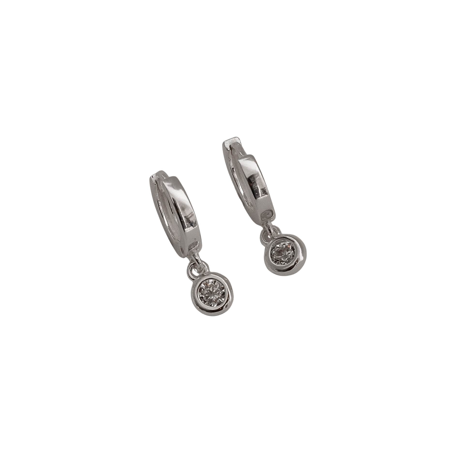 Imagem Argola click 10mm pingente zircônia 4mm cristal