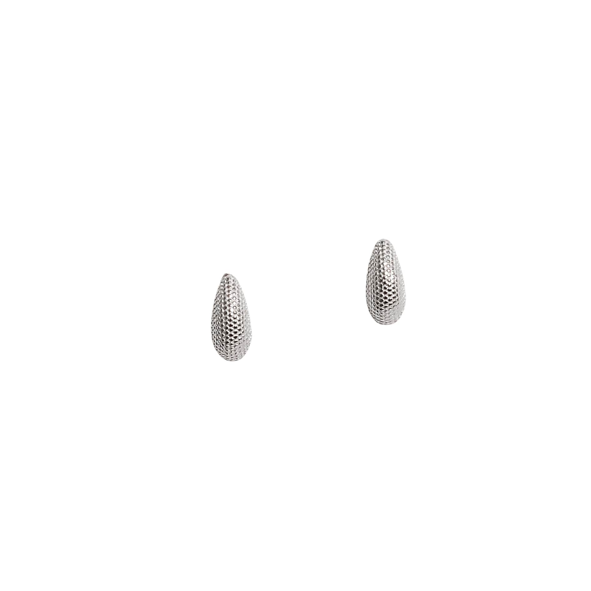 Imagem Brinco gota alongada trabalhada 11mm