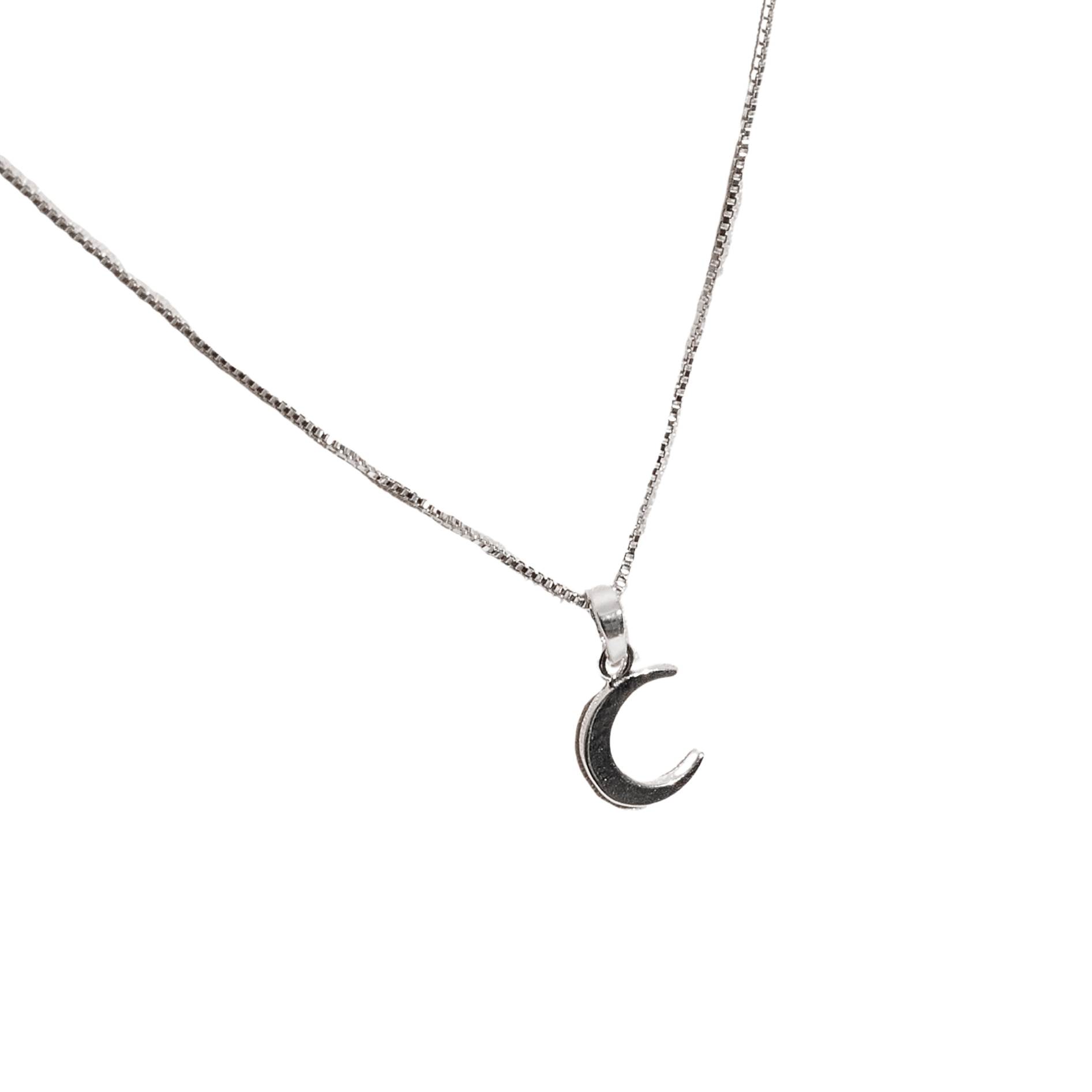 Imagem Colar pingente lua 9mm 40cm