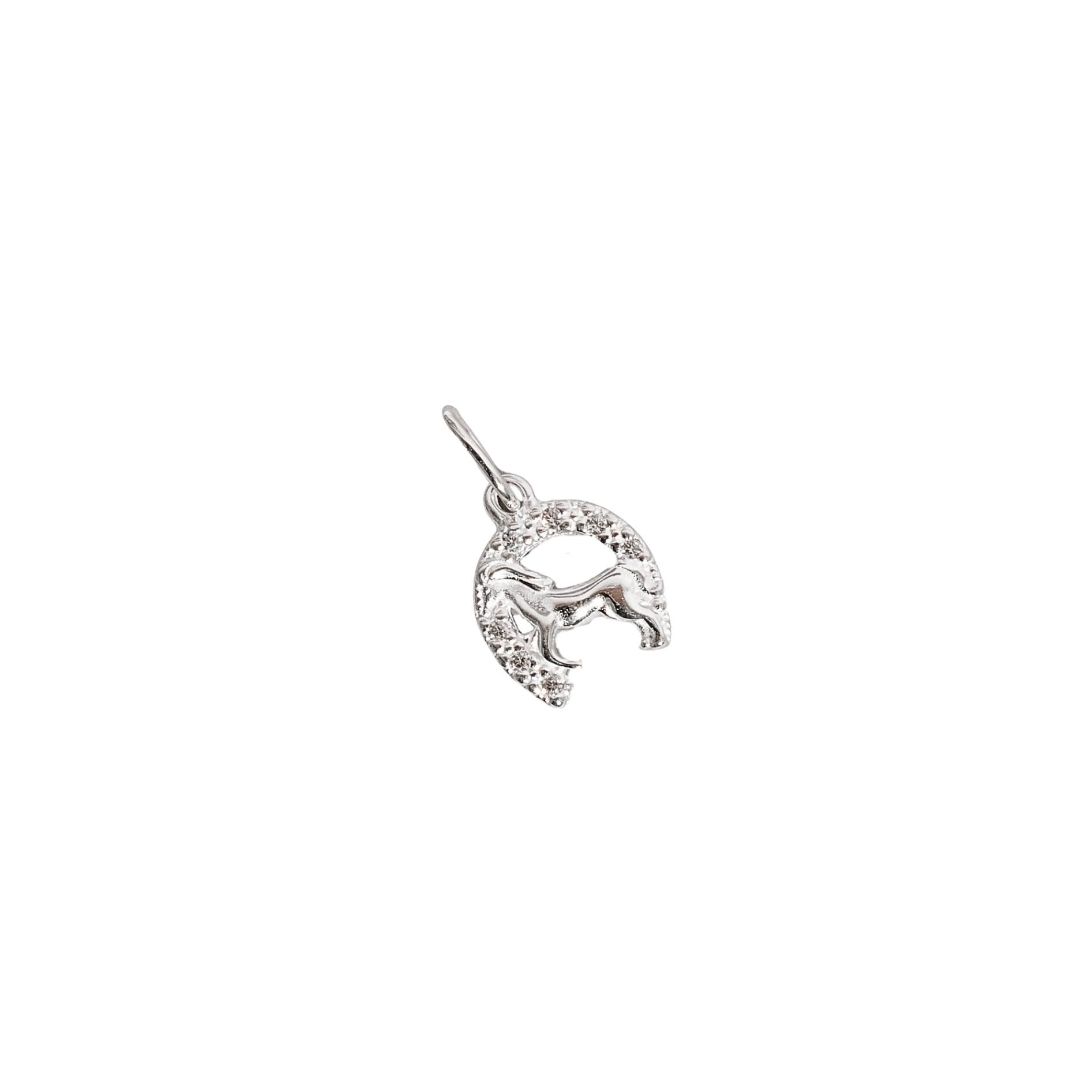 Pingente cavalo e ferradura 11mm