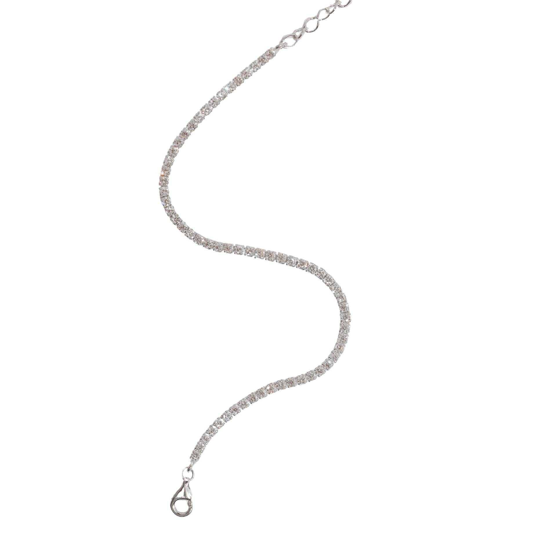 Imagem Pulseira Riviera cristal 2mm 15,5cm com alongadora