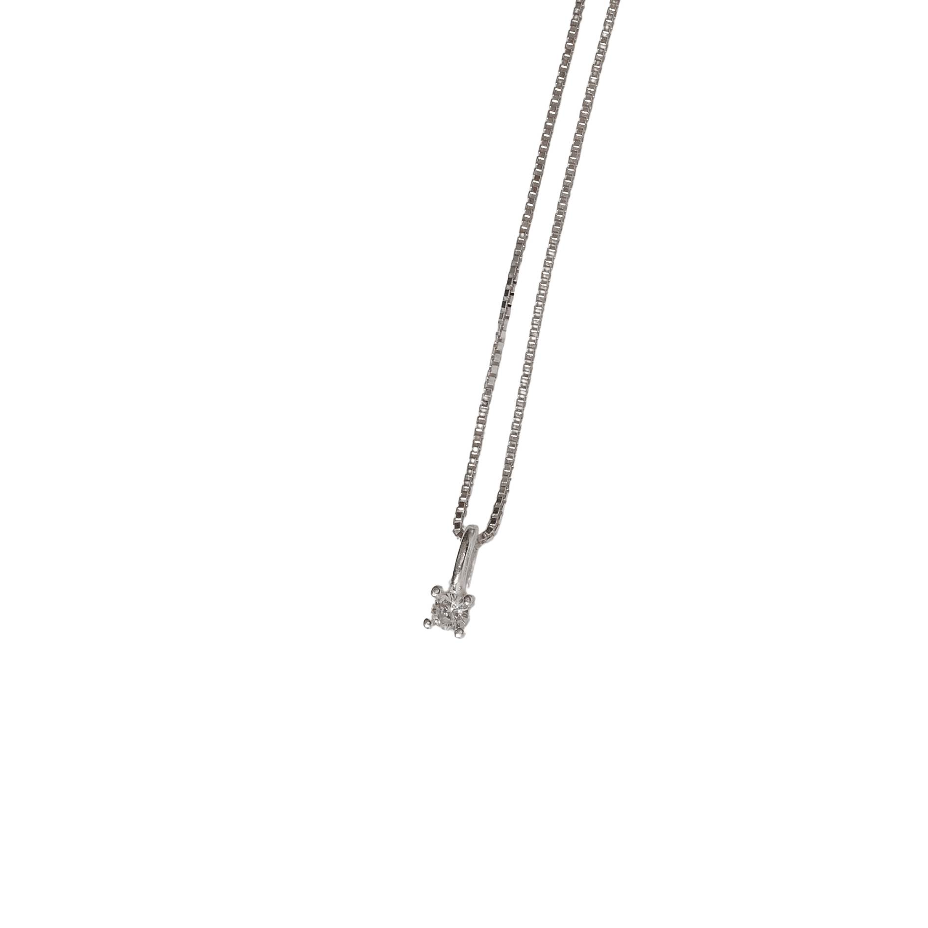 Imagem Colar pingente zircônia 2mm 40cm