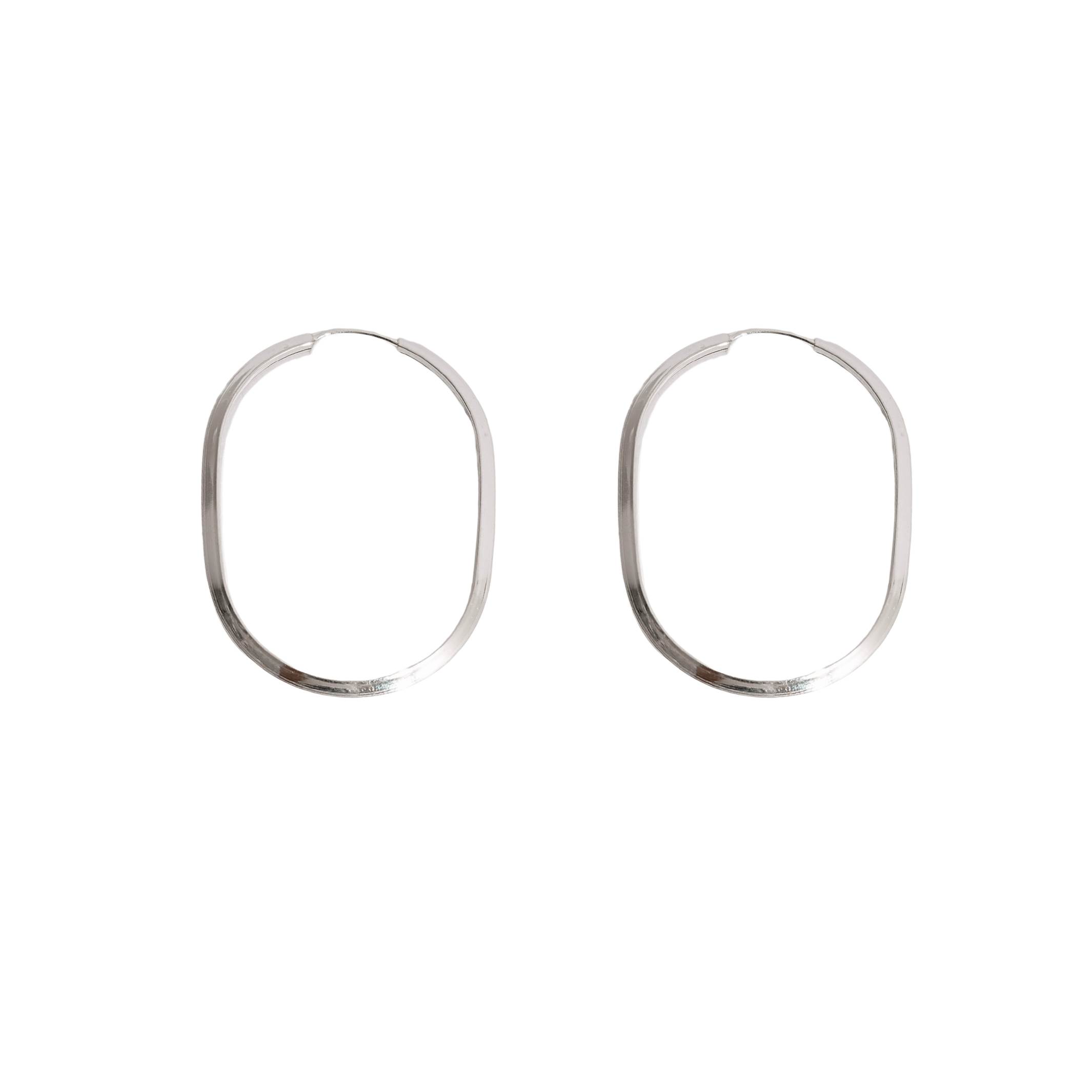 Imagem Argola oval 41x30mm fio triângulo