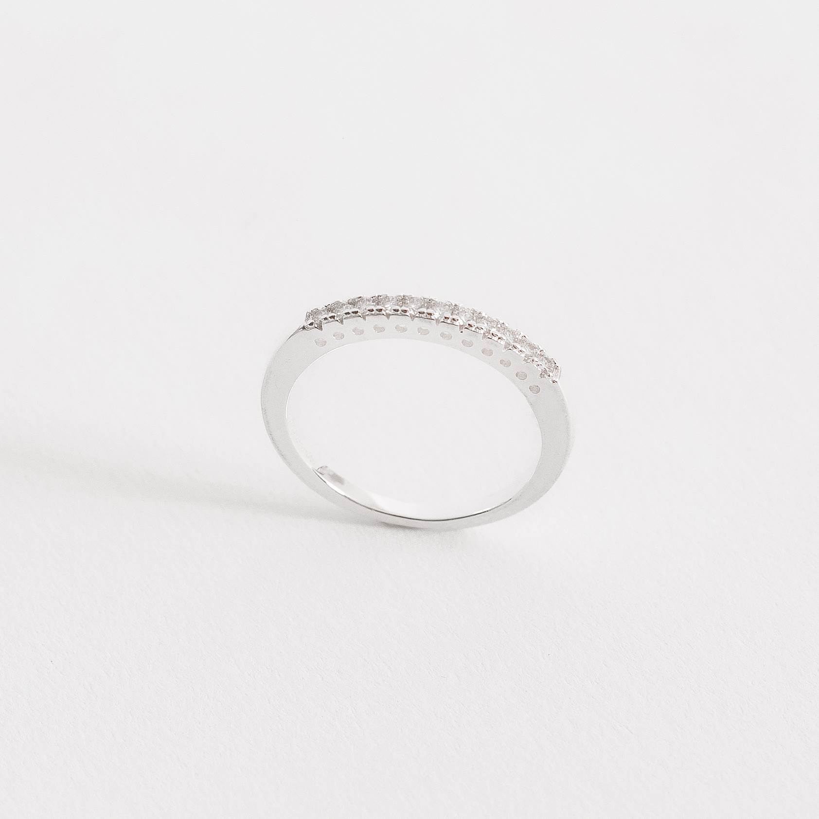 Anel meia aliança moissanite 1.5mm 