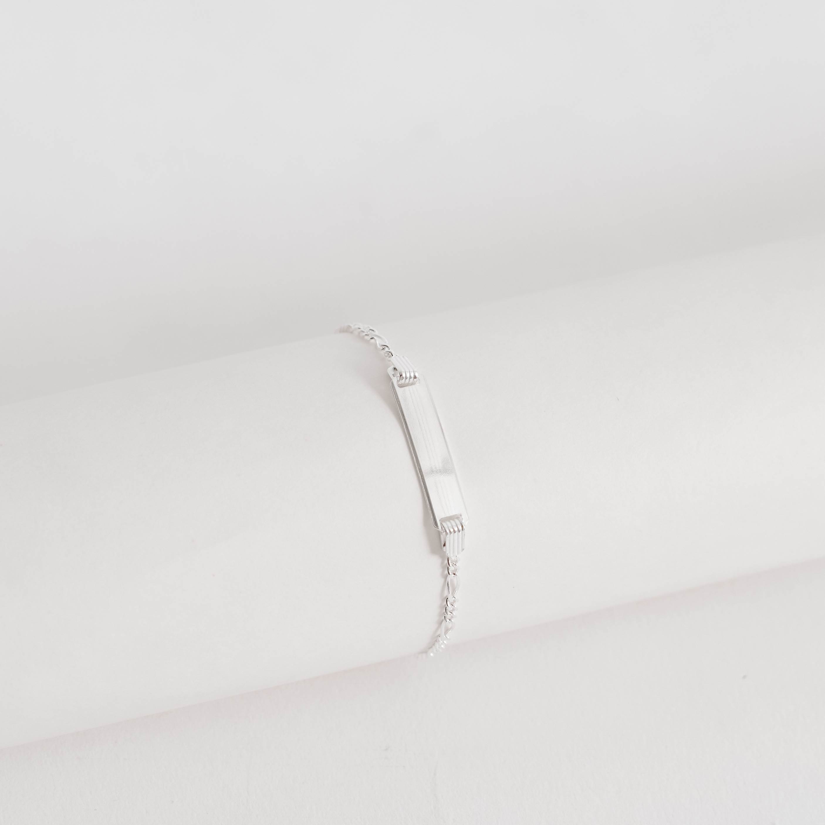 Pulseira infantil 3x1 com placa 14cm
