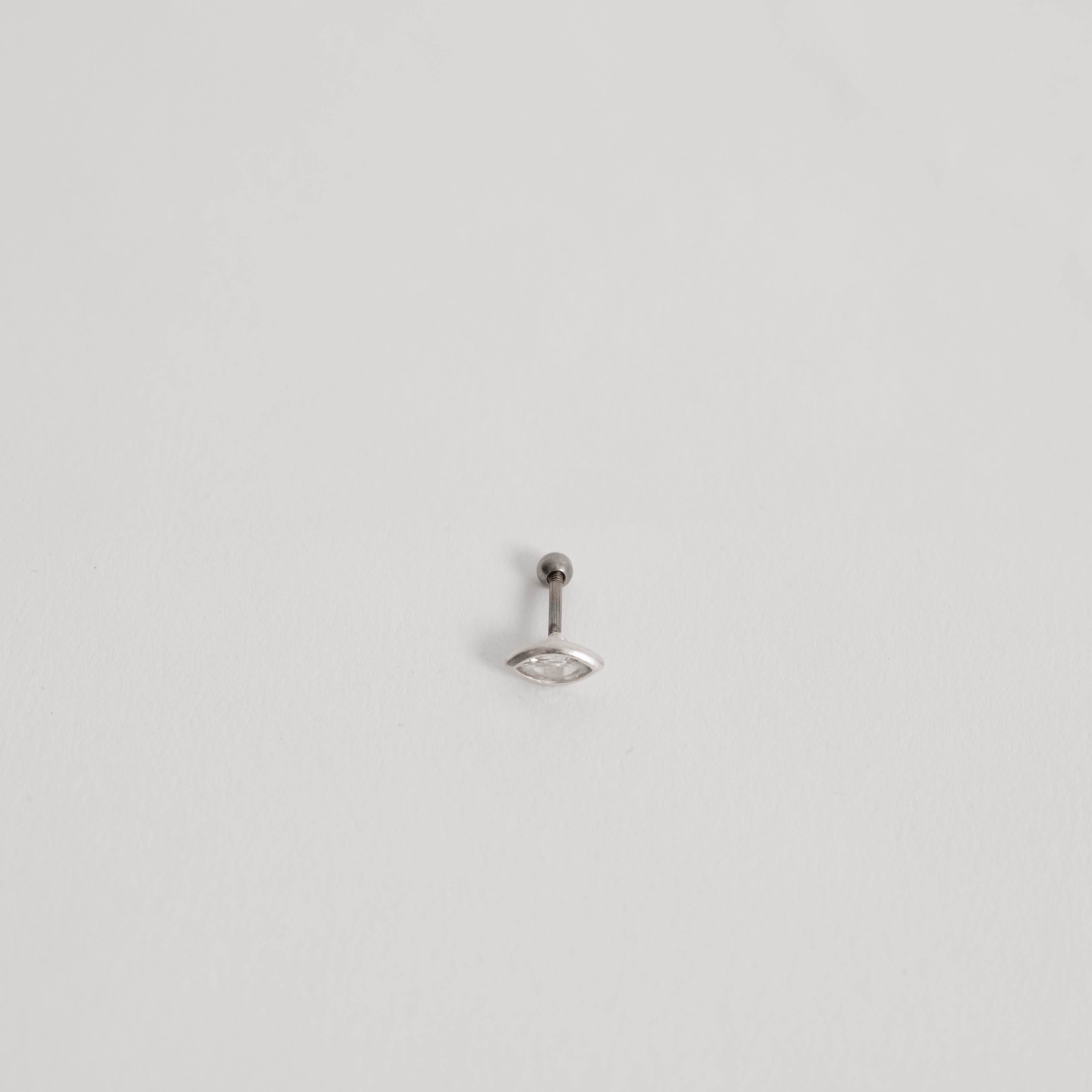 Imagem Secundária Piercing haste zircônia navete 8mm