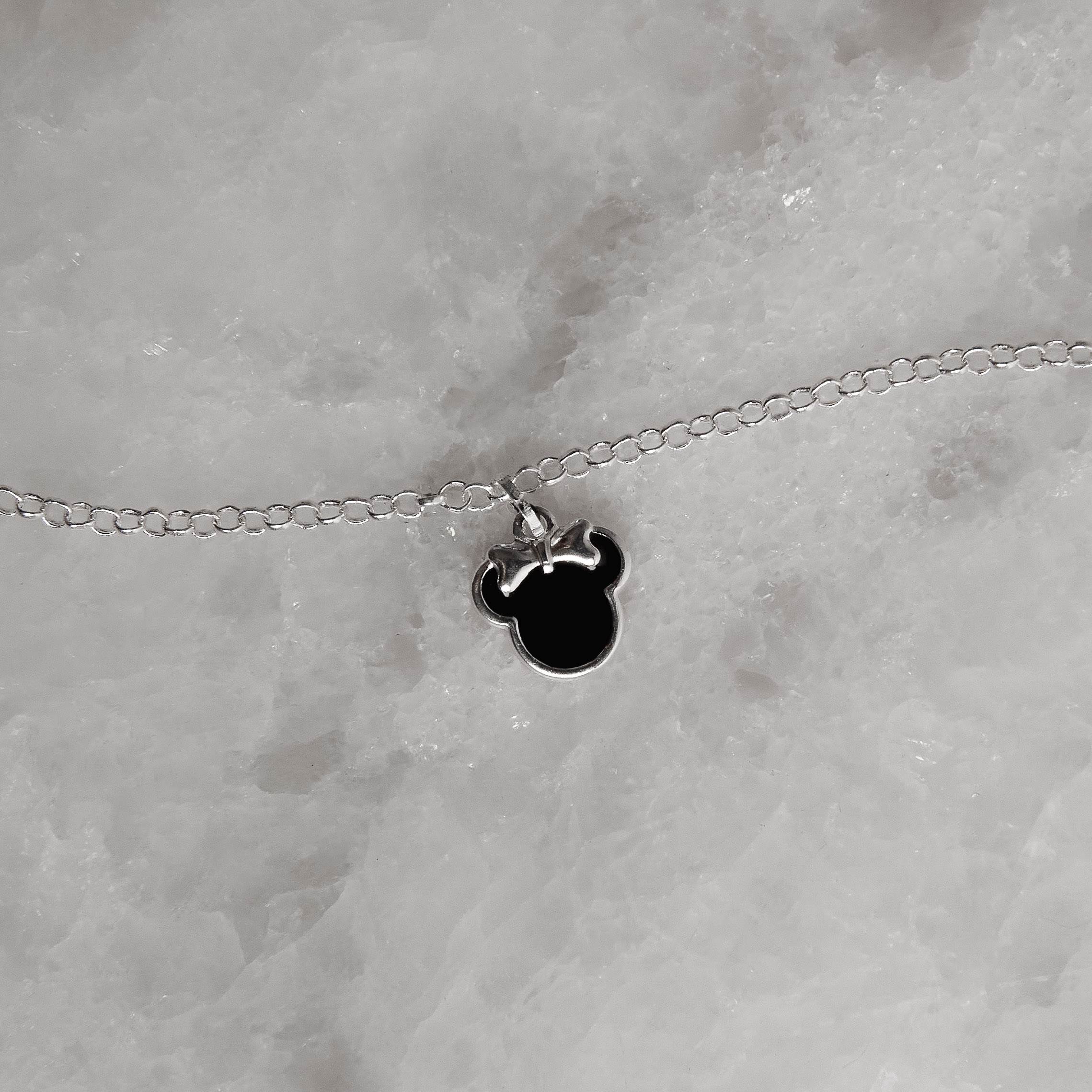 Imagem Secundária Pulseira infantil pingente Minnie resina 10mm