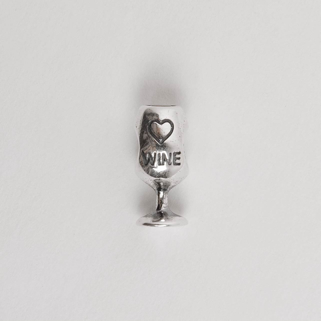 Berloque separador taça wine 14mm detalhe zircônia envelhecido