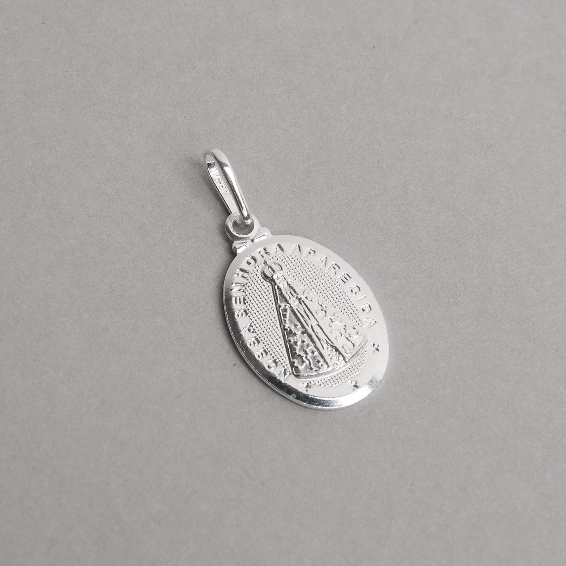 Pingente medalha Nsa. Sra. Aparecida 20mm