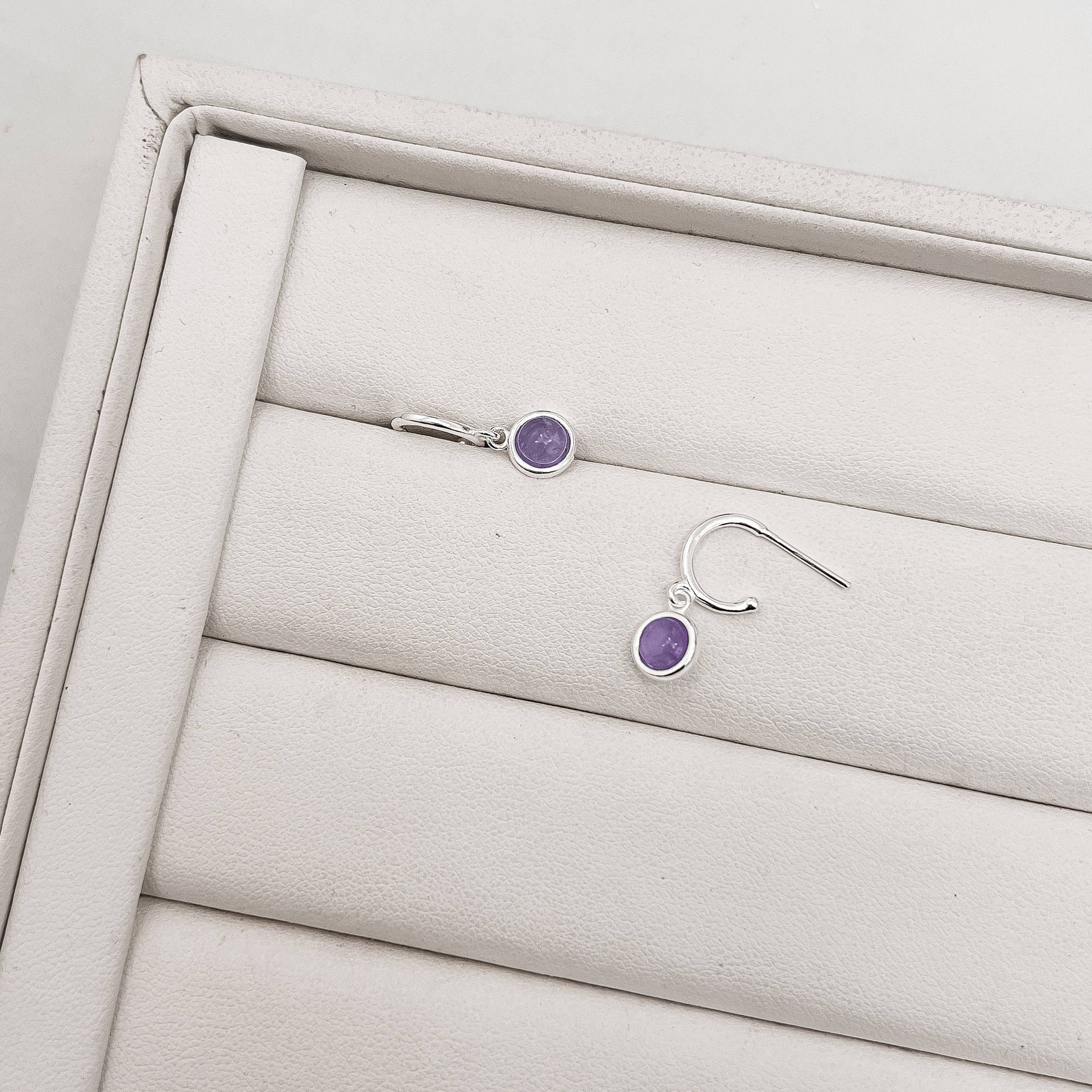 Imagem Secundária Argola 10mm pingente ametista tarraxa