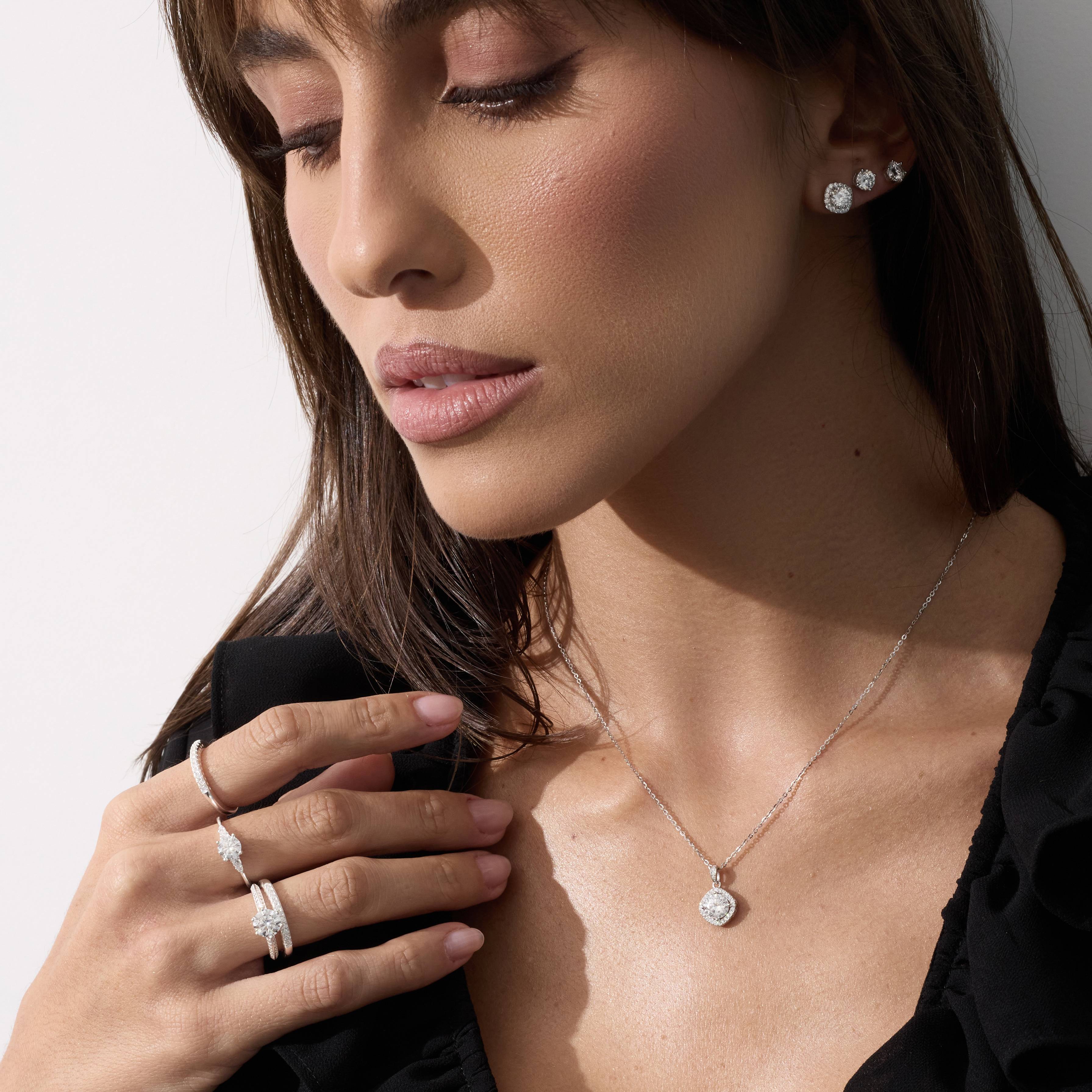 Imagem Secundária Anel meia aliança moissanite 1.5mm 