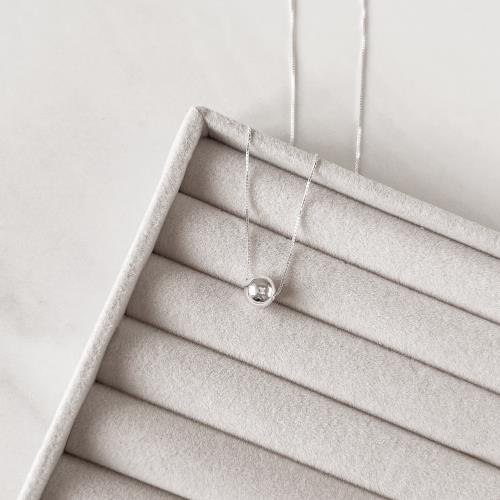 Colar bola 8mm 45cm com alongadora