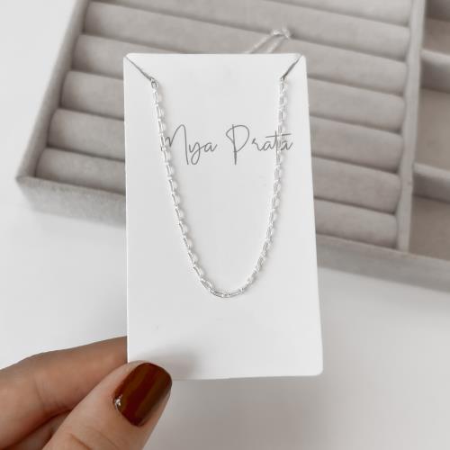 Corrente 1x1 cartier e cadeado 1.5 50cm