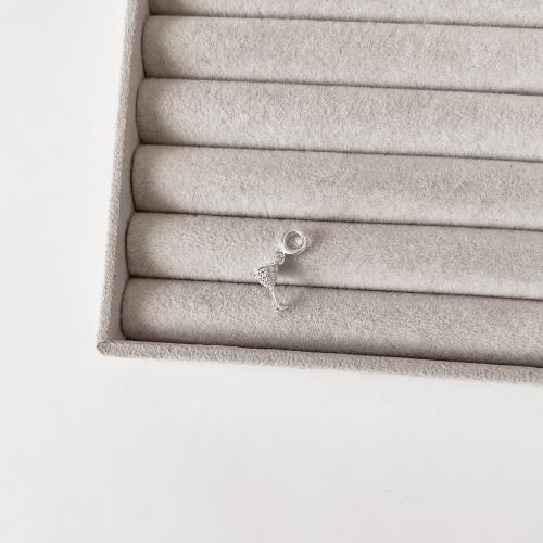 Berloque pingente taça cravejada 11mm