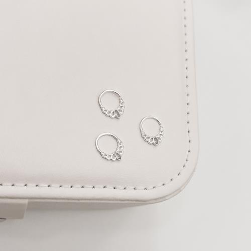 Piercing argola zircônia navete 9mm