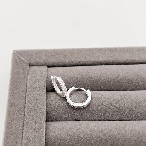 Argola click 13mm frente e interior cravejado duplo