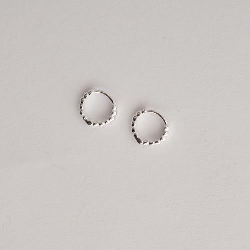 Argola click fio bolinhas 11mm