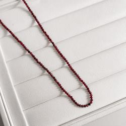 Choker bolas zircônias 2mm granada