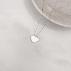 Colar coração 13mm 45cm