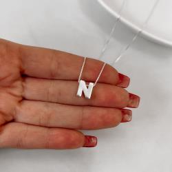 Colar letra N 9mm 45cm