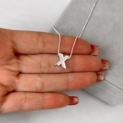 Colar letra X 9mm 45cm