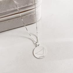 Colar pingente constelação signo capricórnio 45cm