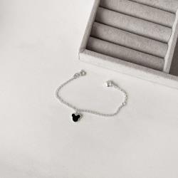 Pulseira infantil pingente Mickey 8mm resina