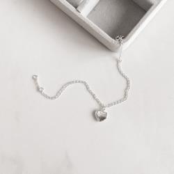 Pulseira pingente coração 11mm