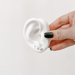 Trio chave, cadeado coração e coração cravejado