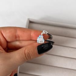 Berloque pingente castelo 3D 12mm resina