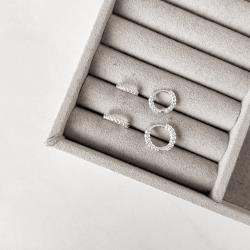 Dupla argolas click torcida 11 e 12mm