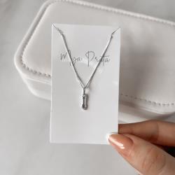 Colar pingente figa 10mm 40cm